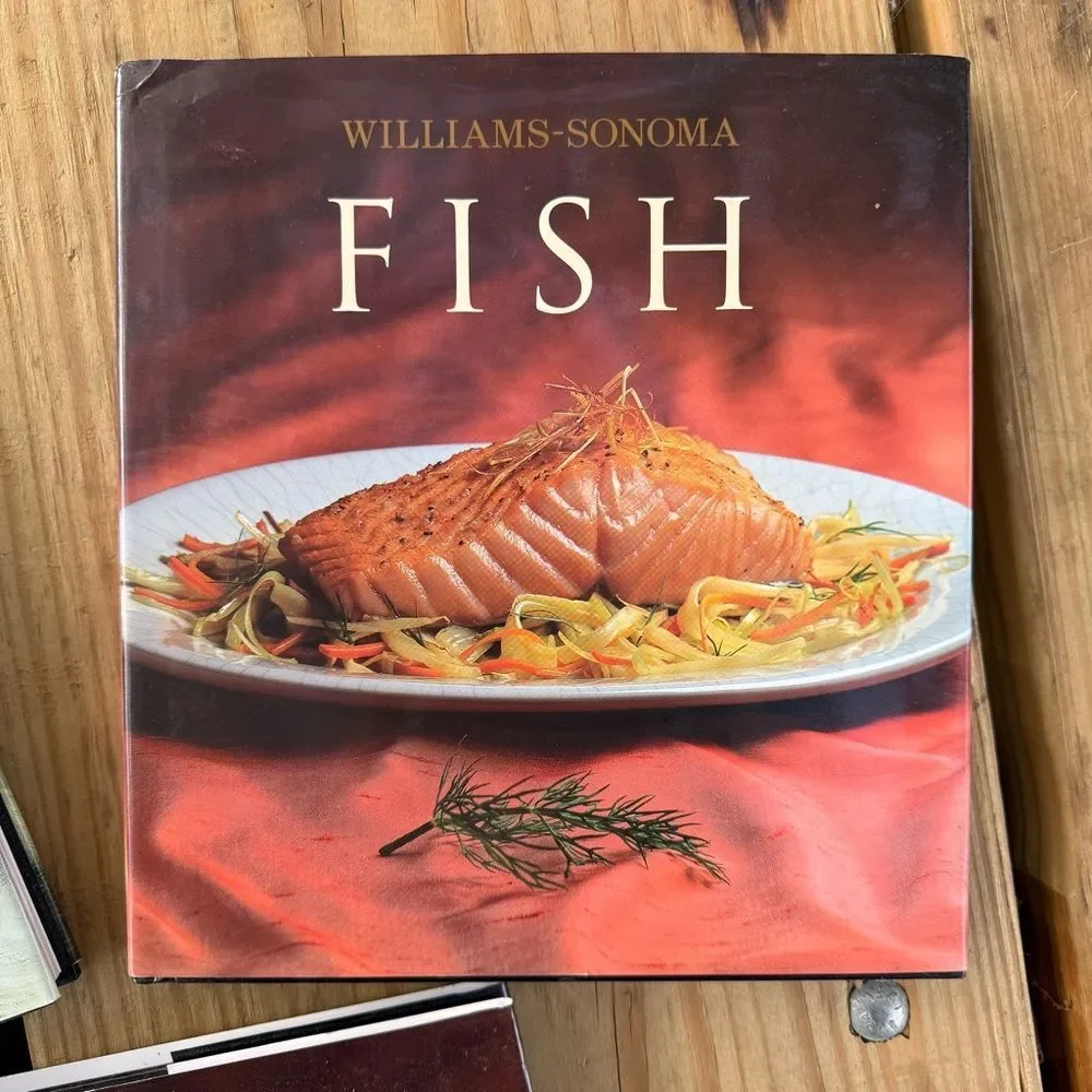 Williams‎ Sonoma Collection Cookbook Set: Risotto Fish Bread vintage books decor